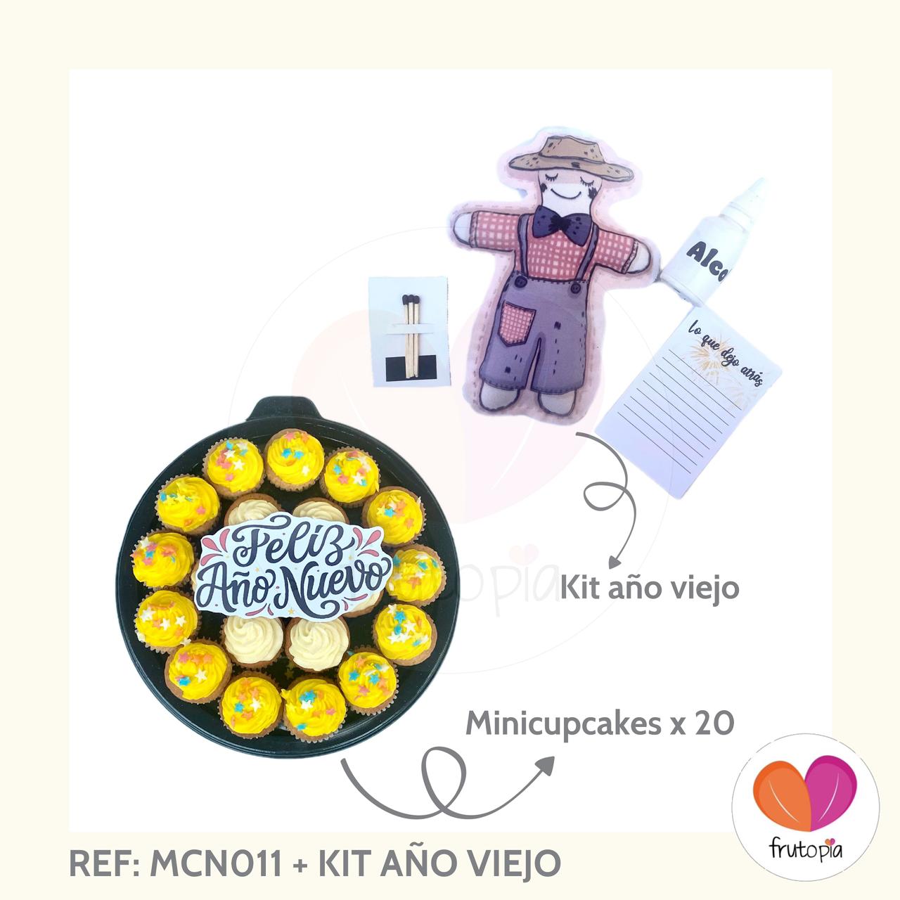 Combo Fin de año: Mini año viejo +postre (minicupcakes)
