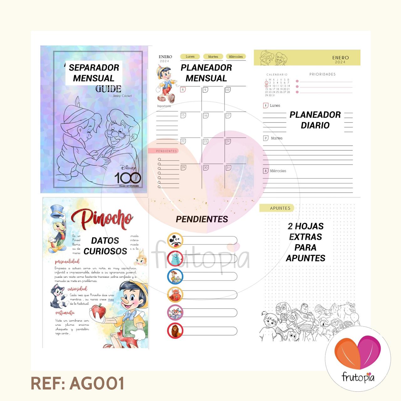 Agenda 2025 Disney 100 años REF: AG001
