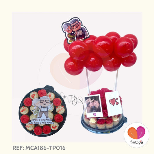 Minicupcakes AMOR REF: MCA186-TP016