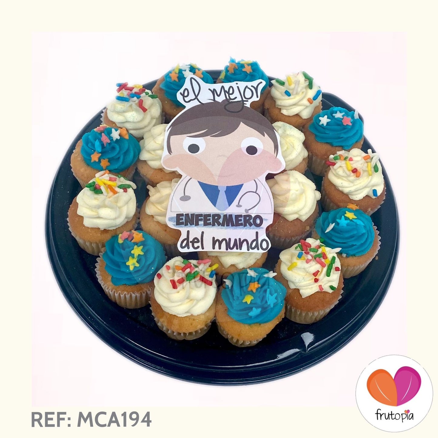 Minicupcakes "EL MEJOR ENFERMERO DEL MUNDO" REF: MCA194