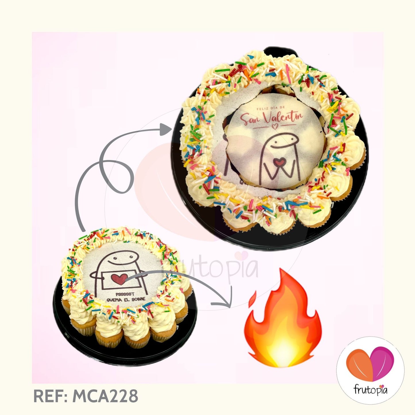 Minicupcakes BURNCAKE SAN VALENTIN REF: MCA228