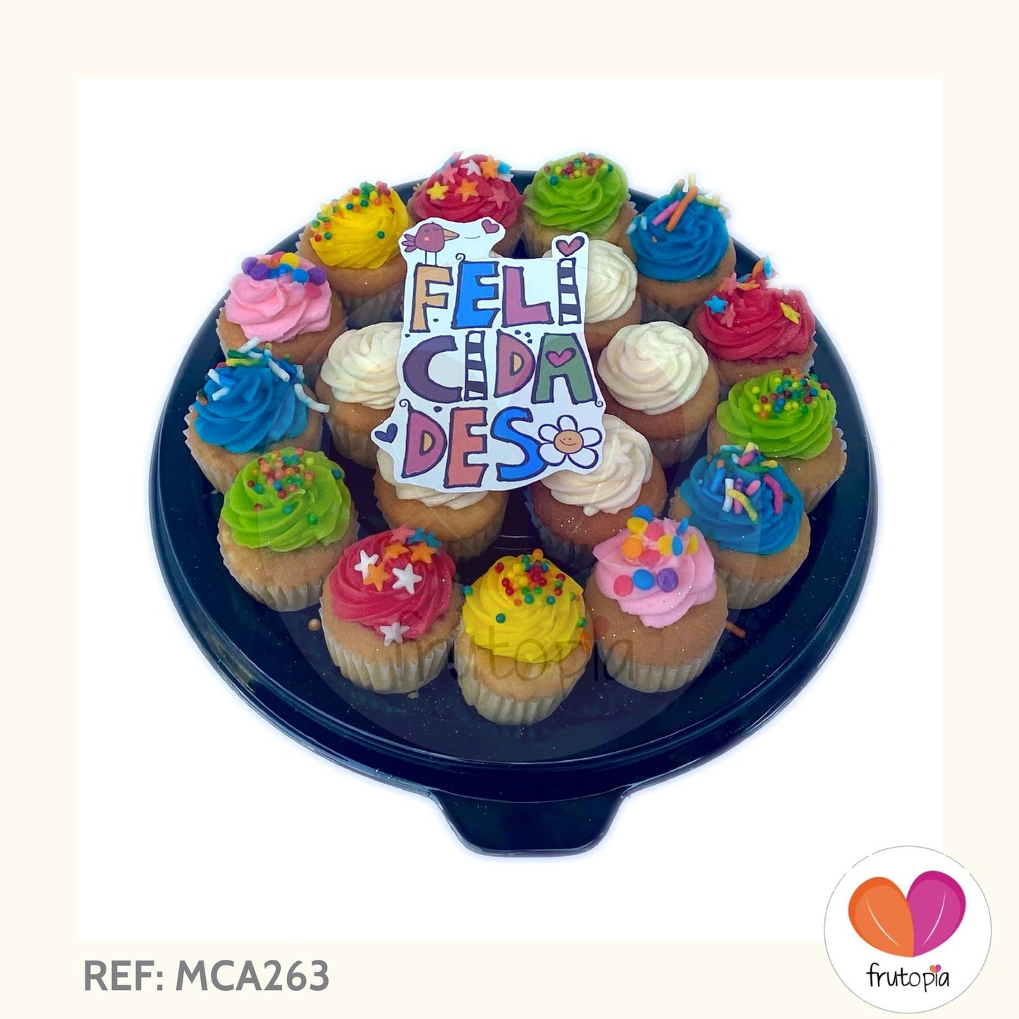 Minicupcakes FELICIDADES REF: MCA263