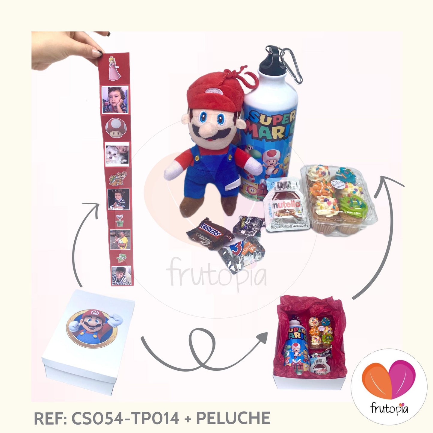 Caja Sorpresa REF: CS054-TP014 + PELUCHE MARIO