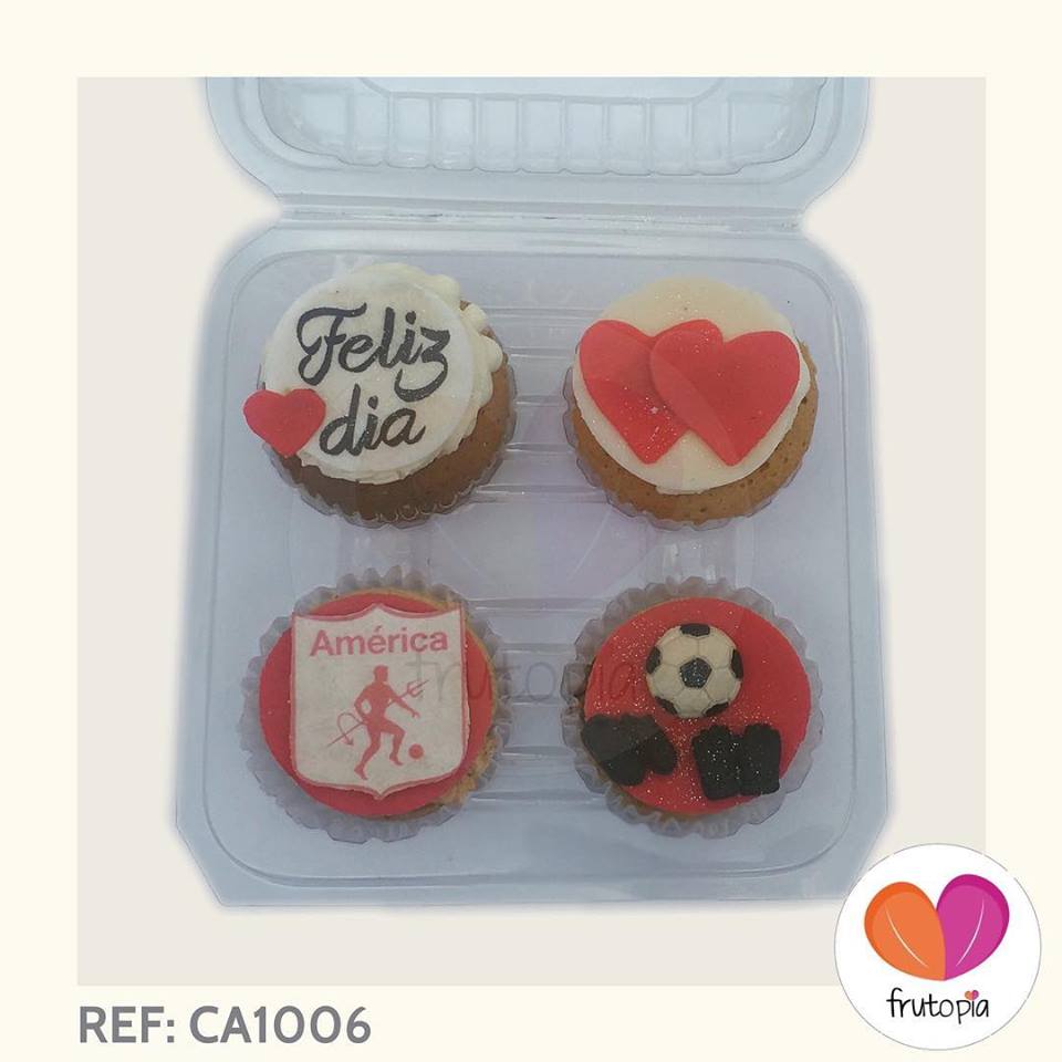 Caja de alfajores y cupcakes grandes REF: CA1006