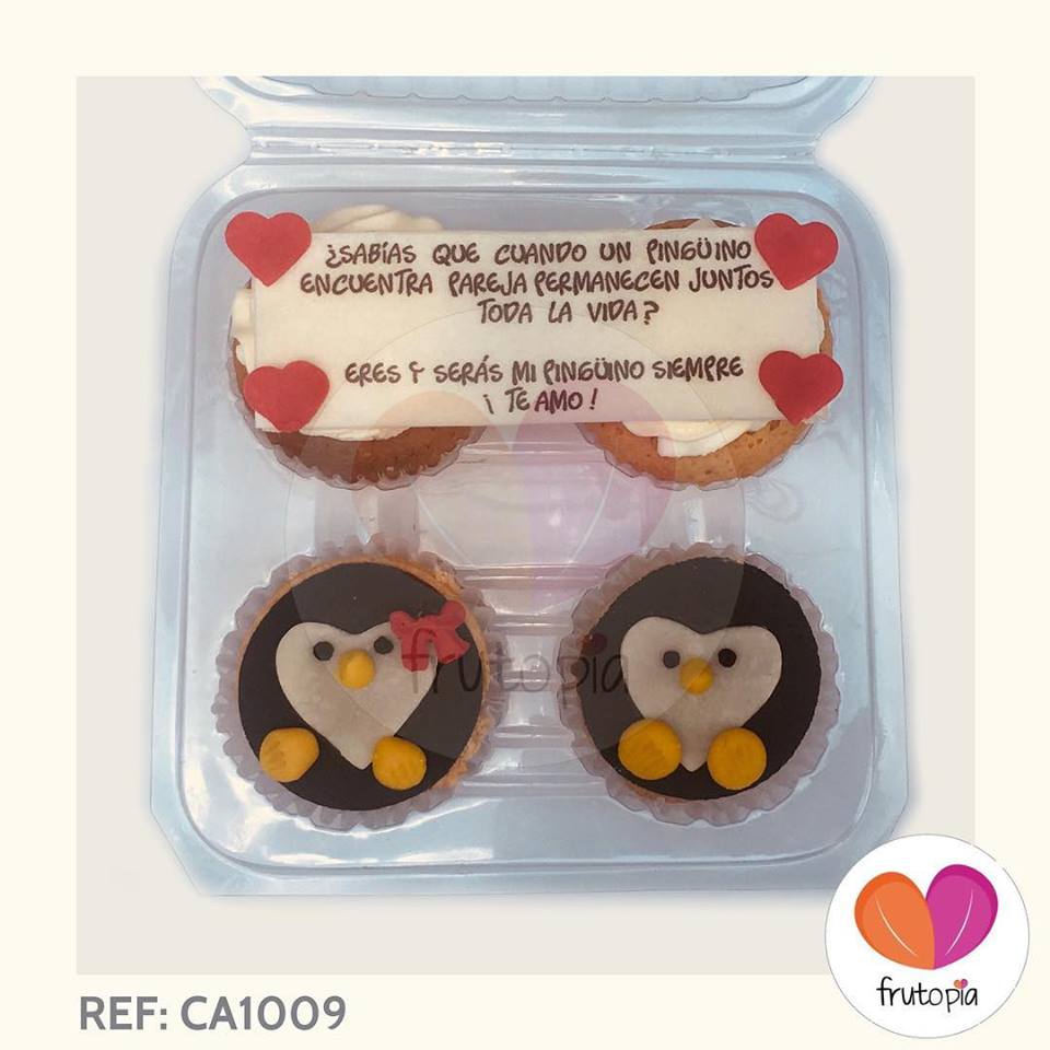 Caja de alfajores y cupcakes grandes REF: CA1009