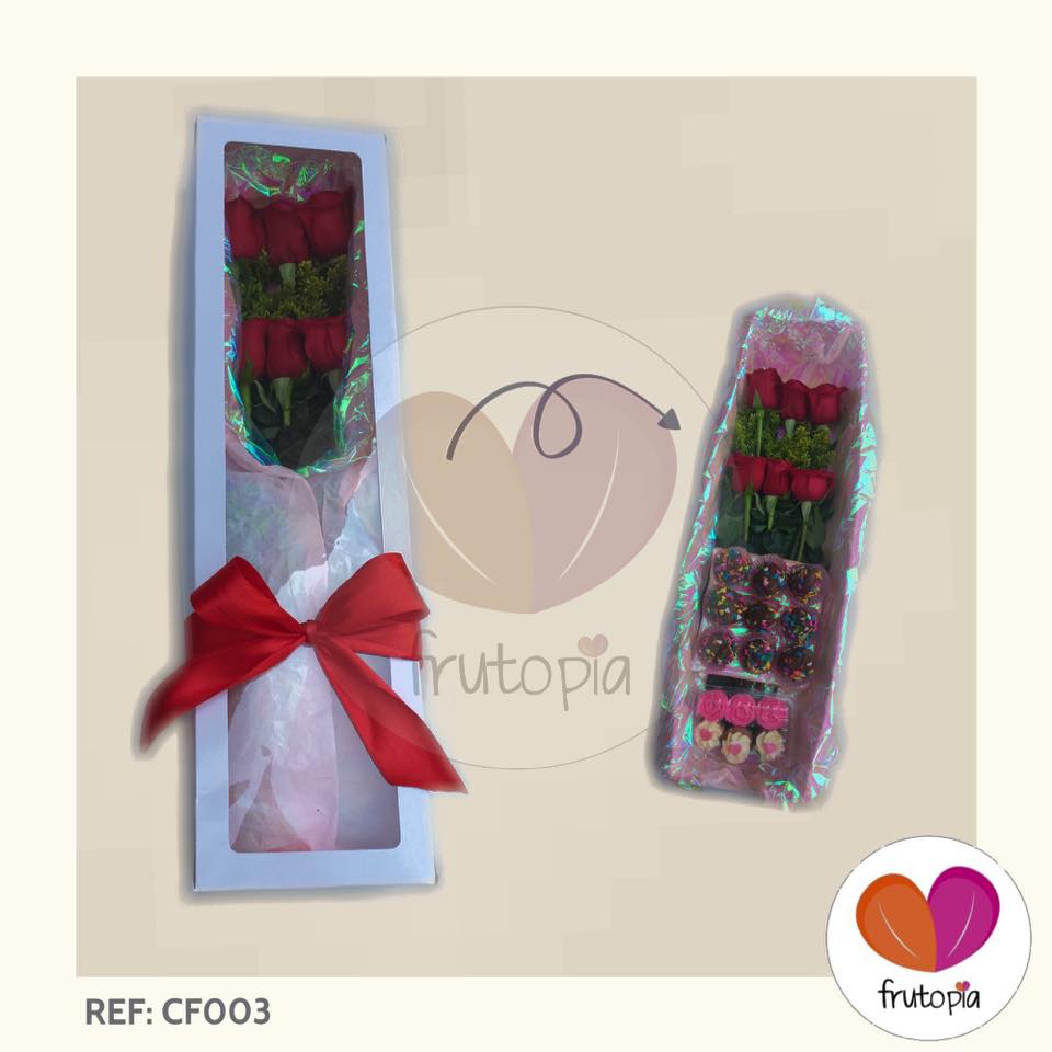 Caja con flores REF: CF003