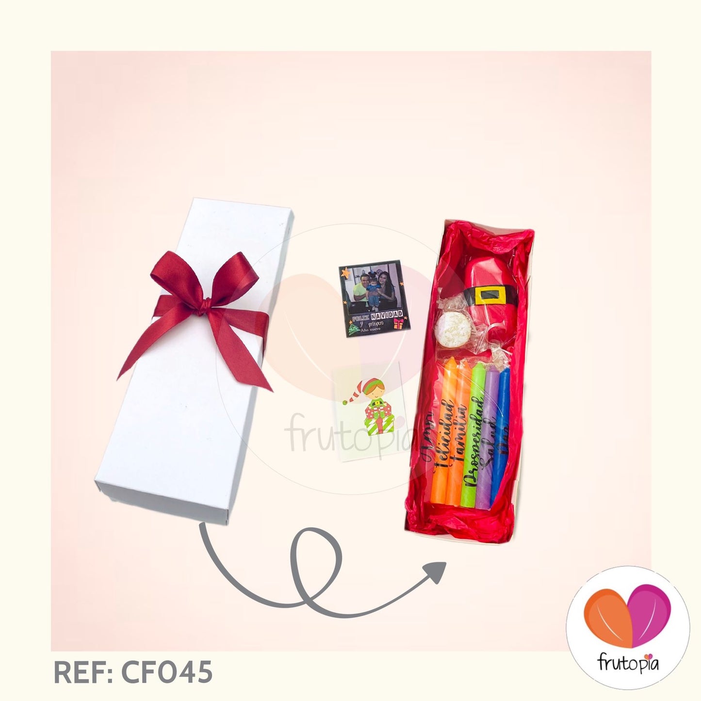 Caja navideña con velas REF: CF045