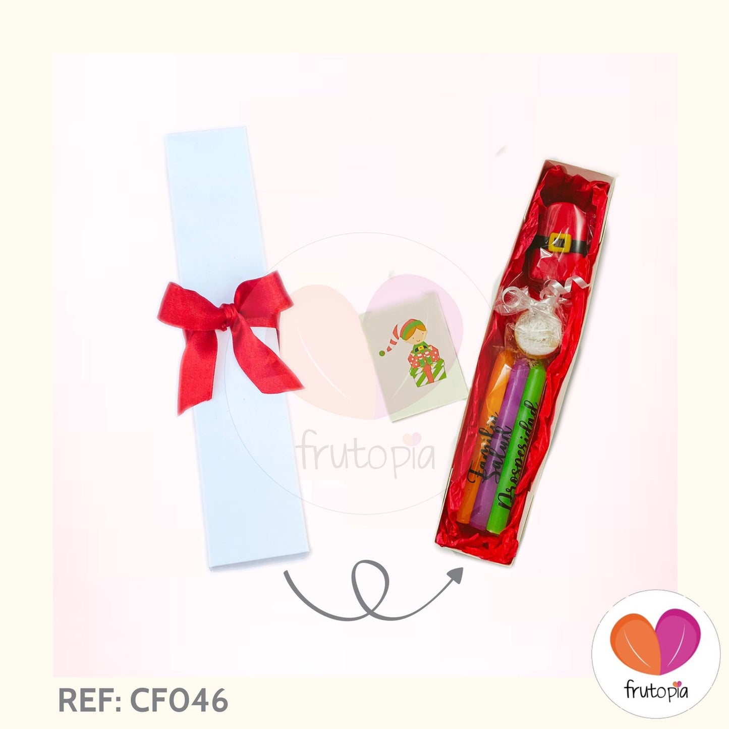 Caja navideña con velas REF: CF046
