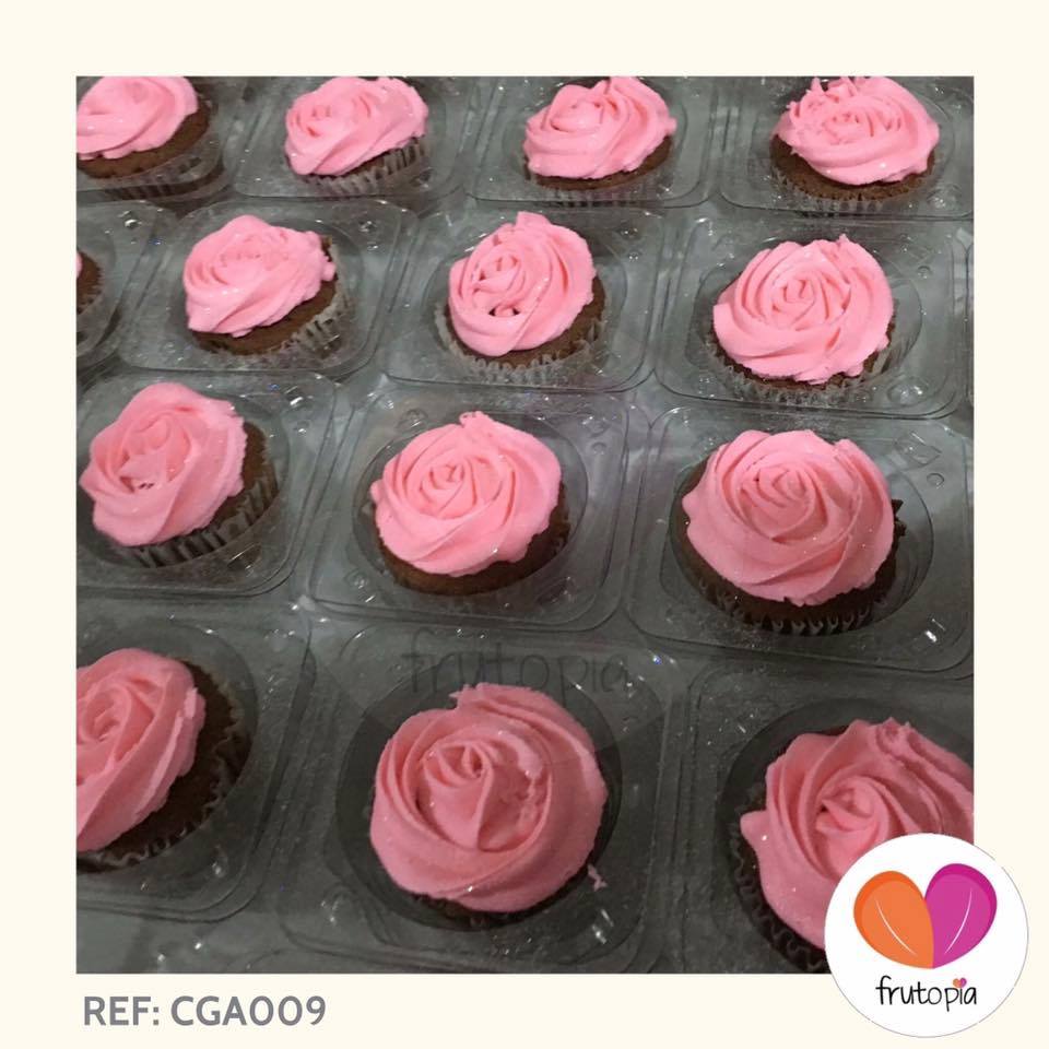 Cupcake individual en forma de rosa REF: CGA009