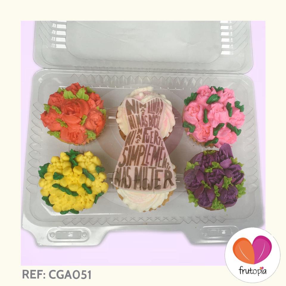 Cupcakes x 6 DIA DE LA MUJER REF: CGA051