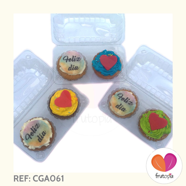 Caja x 2 cupcakes (x3) REF: CGA061