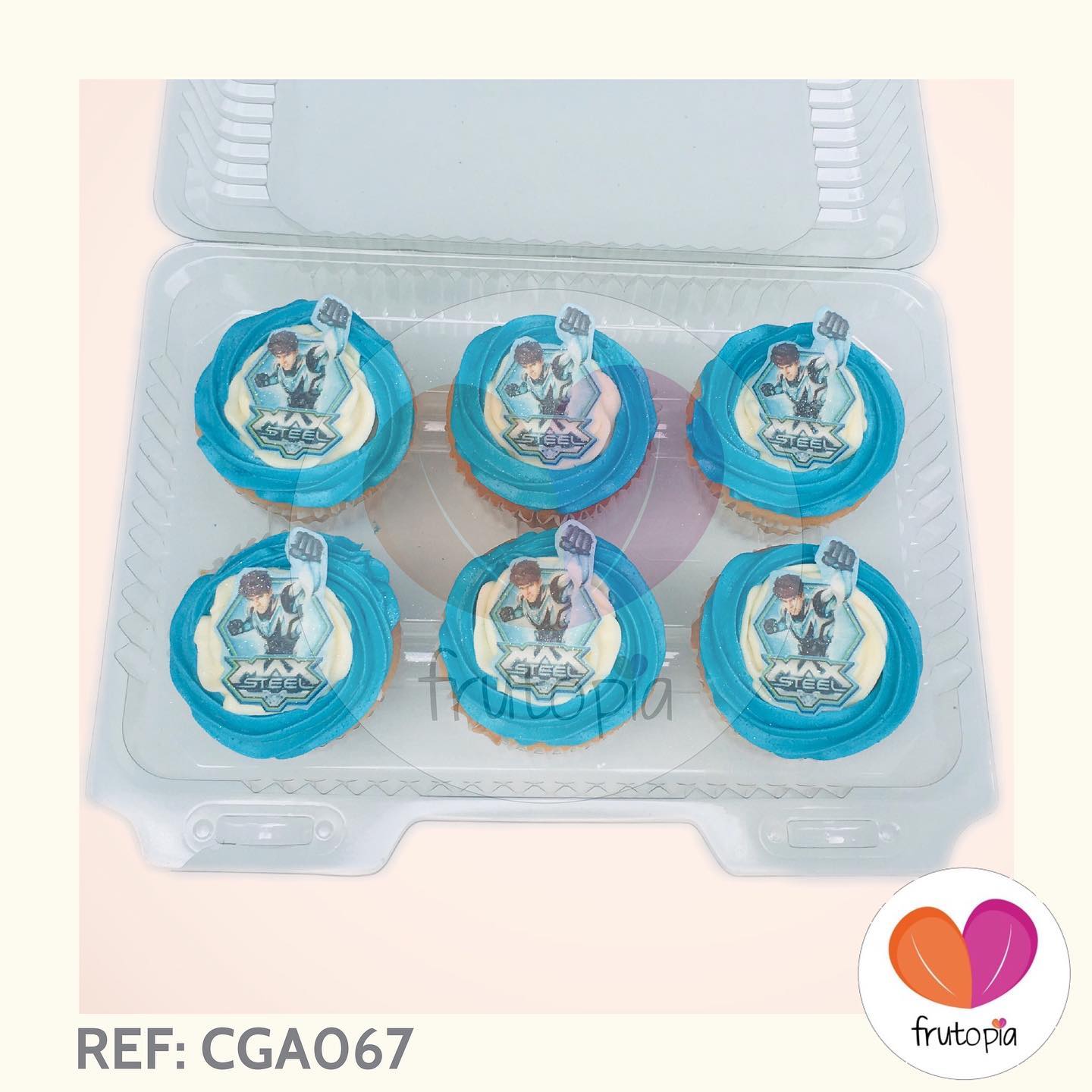 Cupcakes x 6 MAX STEEL REF: CGA067