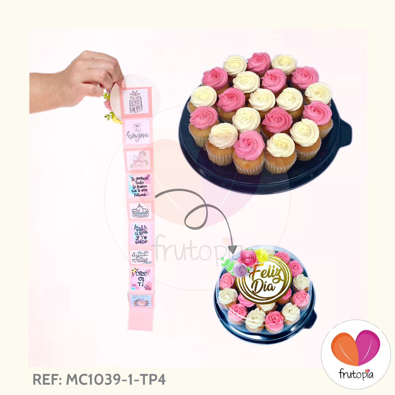 Minicupcakes FELIZ DIA REF: MC1039-1-TP4