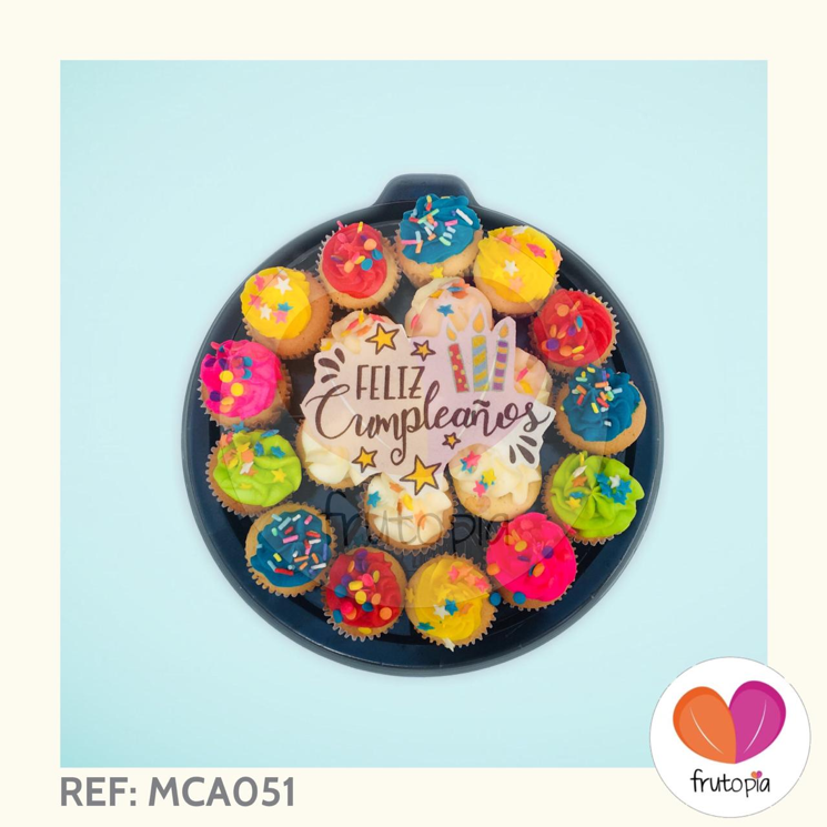 Minicupcakes REF: MCA051 "FELIZ CUMPLEAÑOS"