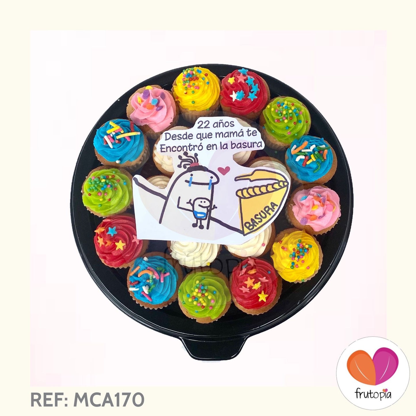 Minicupcakes CUMPLEAÑOS FLORK REF: MCA170