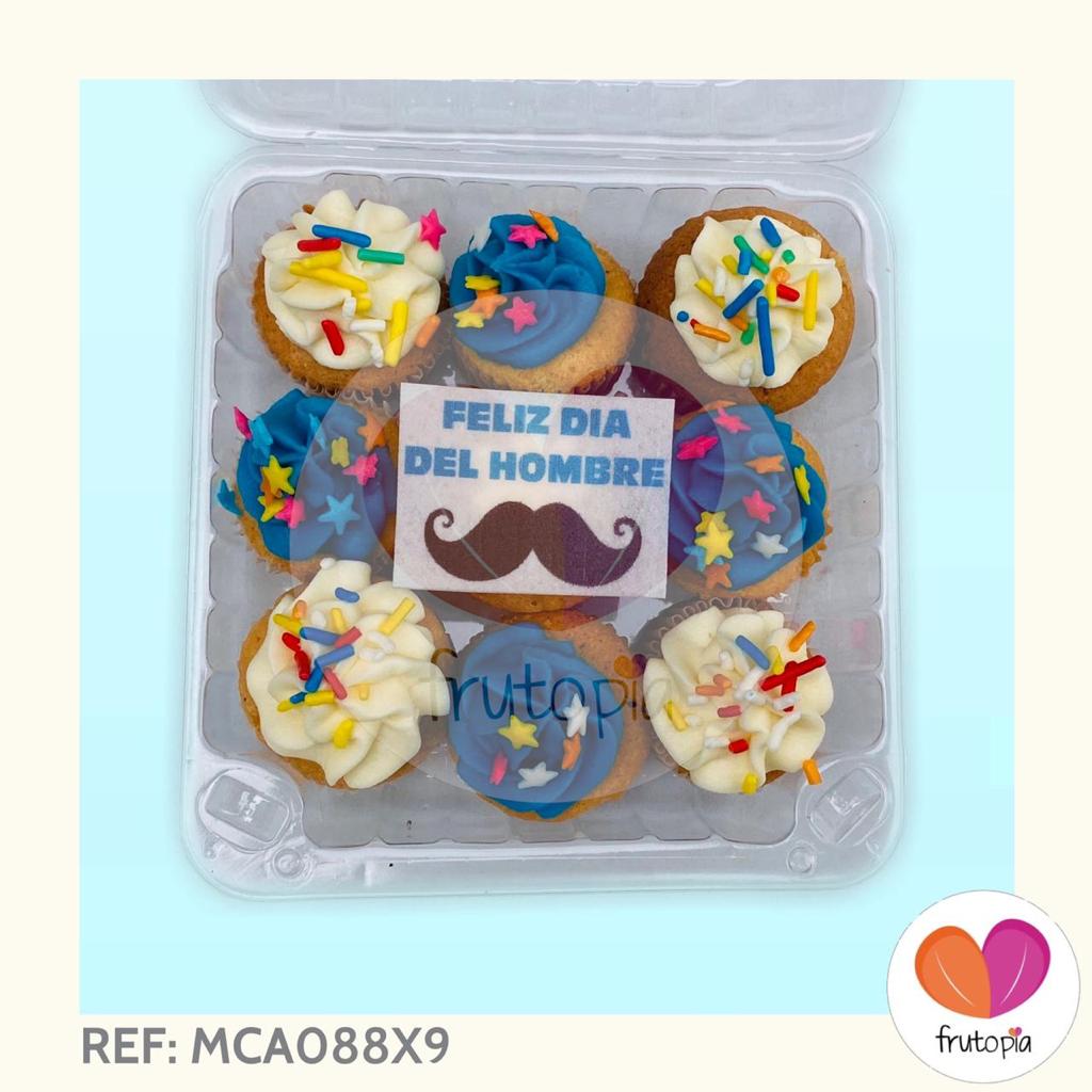 3 cajitas x 9 minicupcakes Dia del hombre REF: MCA088x9