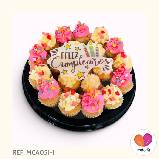 Minicupcakes CUMPLEAÑOS REF: MCA051-1