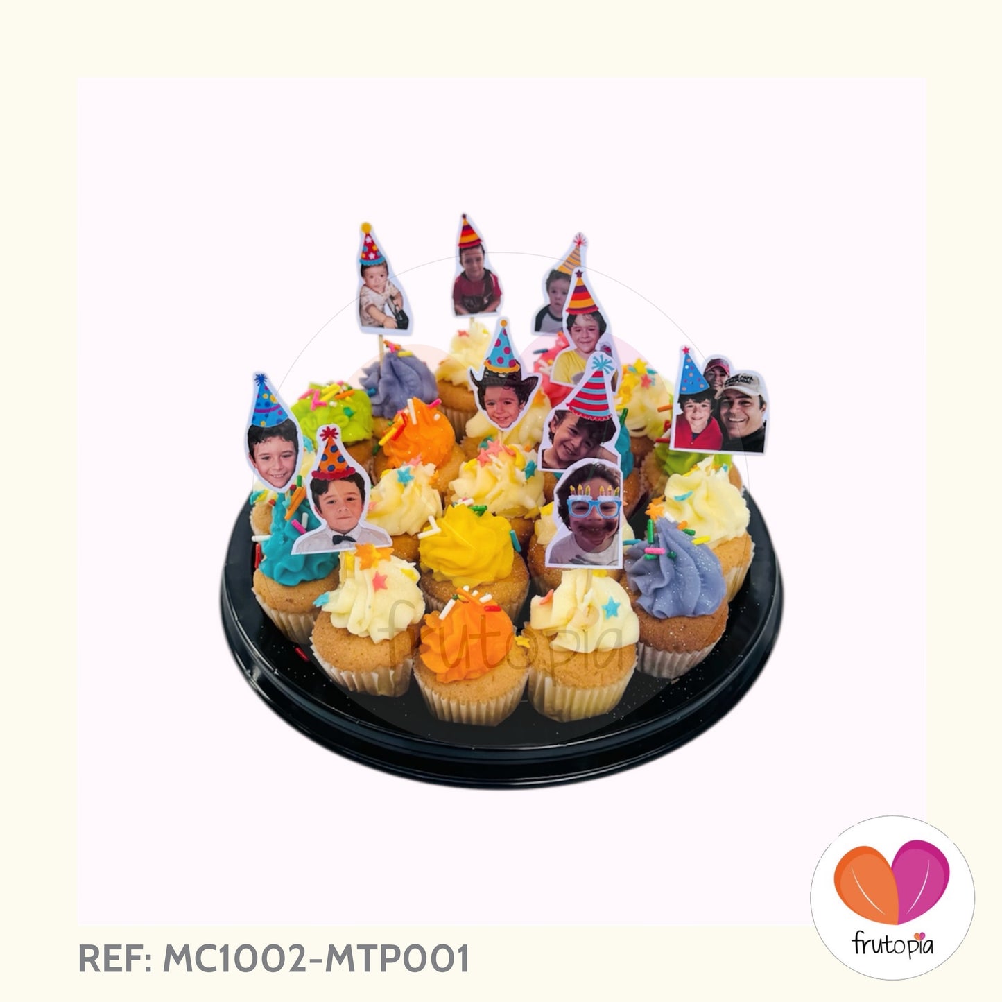 Minicupcakes + Minitoppers magneticos REF: MC1002-MTP001