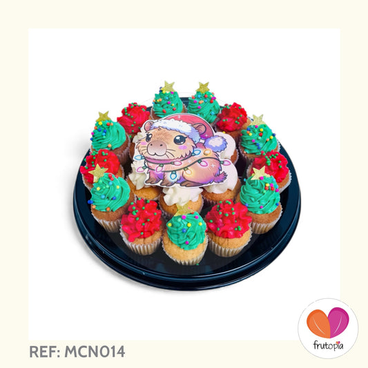 Minicupcakes navideños CAPIBARA REF: MCN014