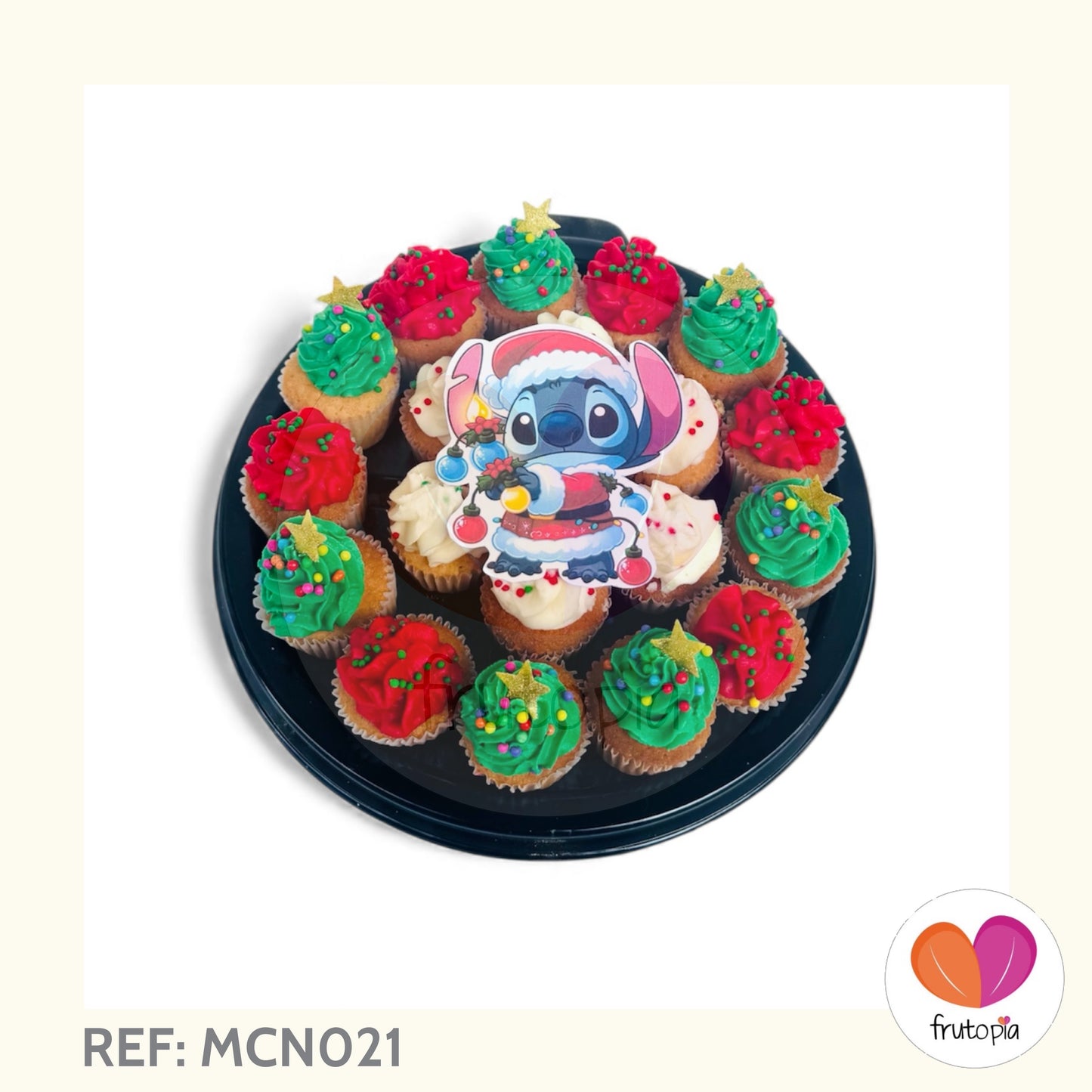 Minicupcakes FELIZ NAVIDAD STITCH REF: MCN021