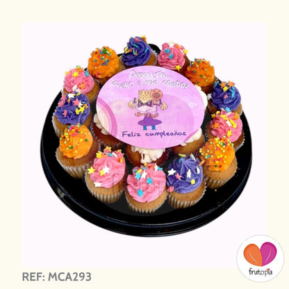 Minicupcakes CUMPLEAÑOS ANGELICA REF: MCA293