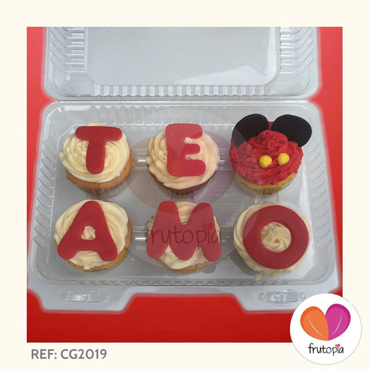 Cupcakes x 6 MICKEY REF: CG2019