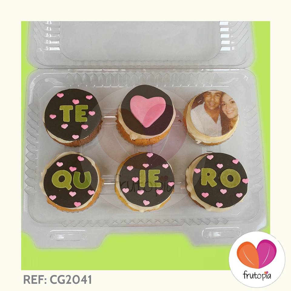 Caja x 6 cupcakes TE QUIERO REF: CG2041