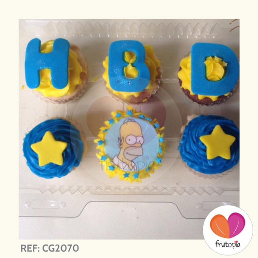 Cupcakes x 6 HOMERO REF: CG2070