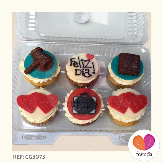 Cupcakes x 6 ABOGADO O ABOGADA REF: CG3073