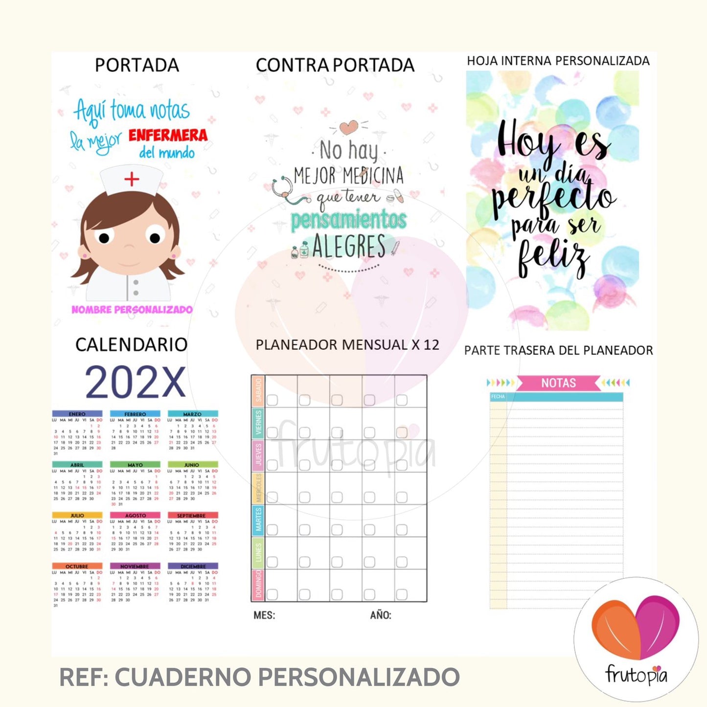 Cuaderno Personalizado, #1, Soy Fit