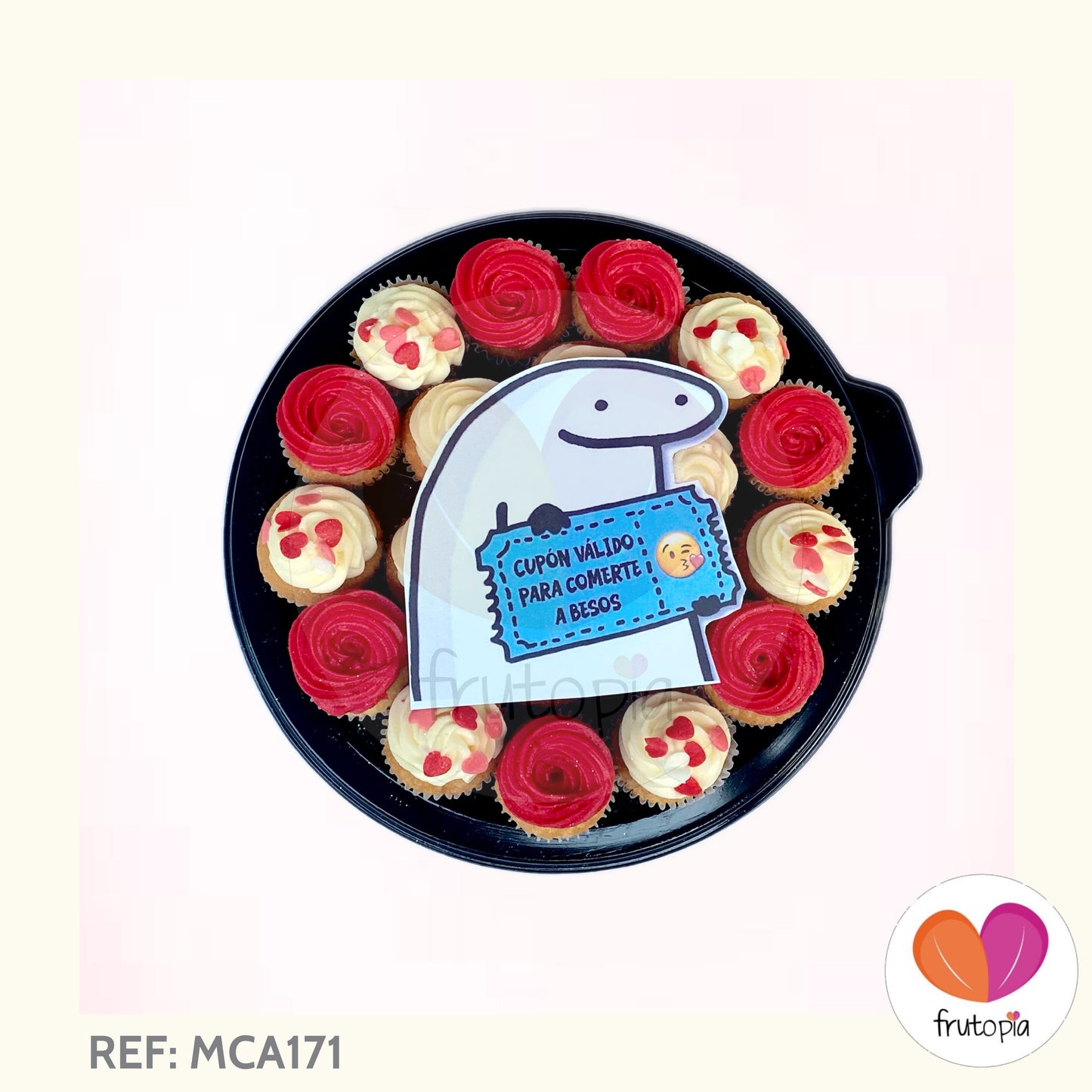 Minicupcakes "cupón válido para comerte a besos" REF: MCA171