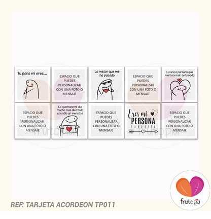Tarjeta acordeón
