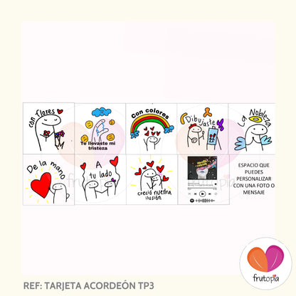 Tarjeta acordeón