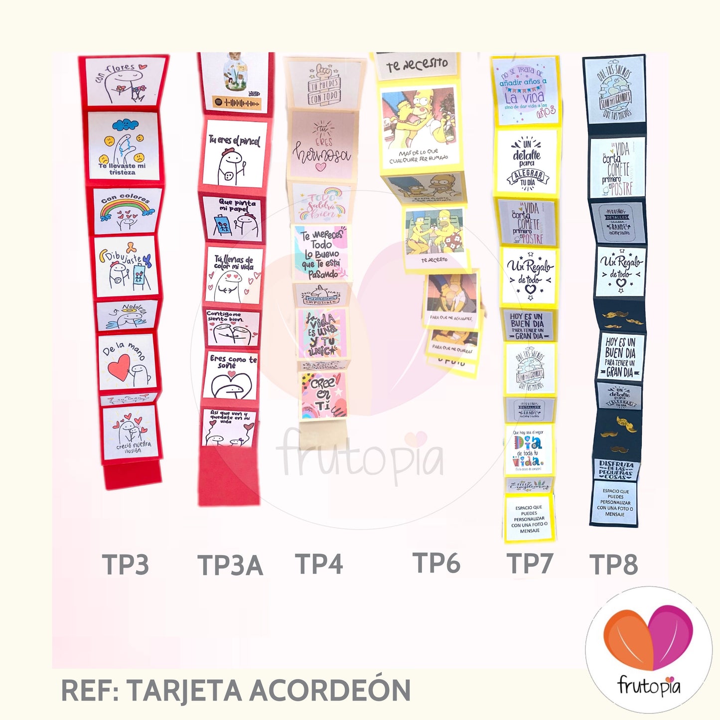 Tarjeta acordeón