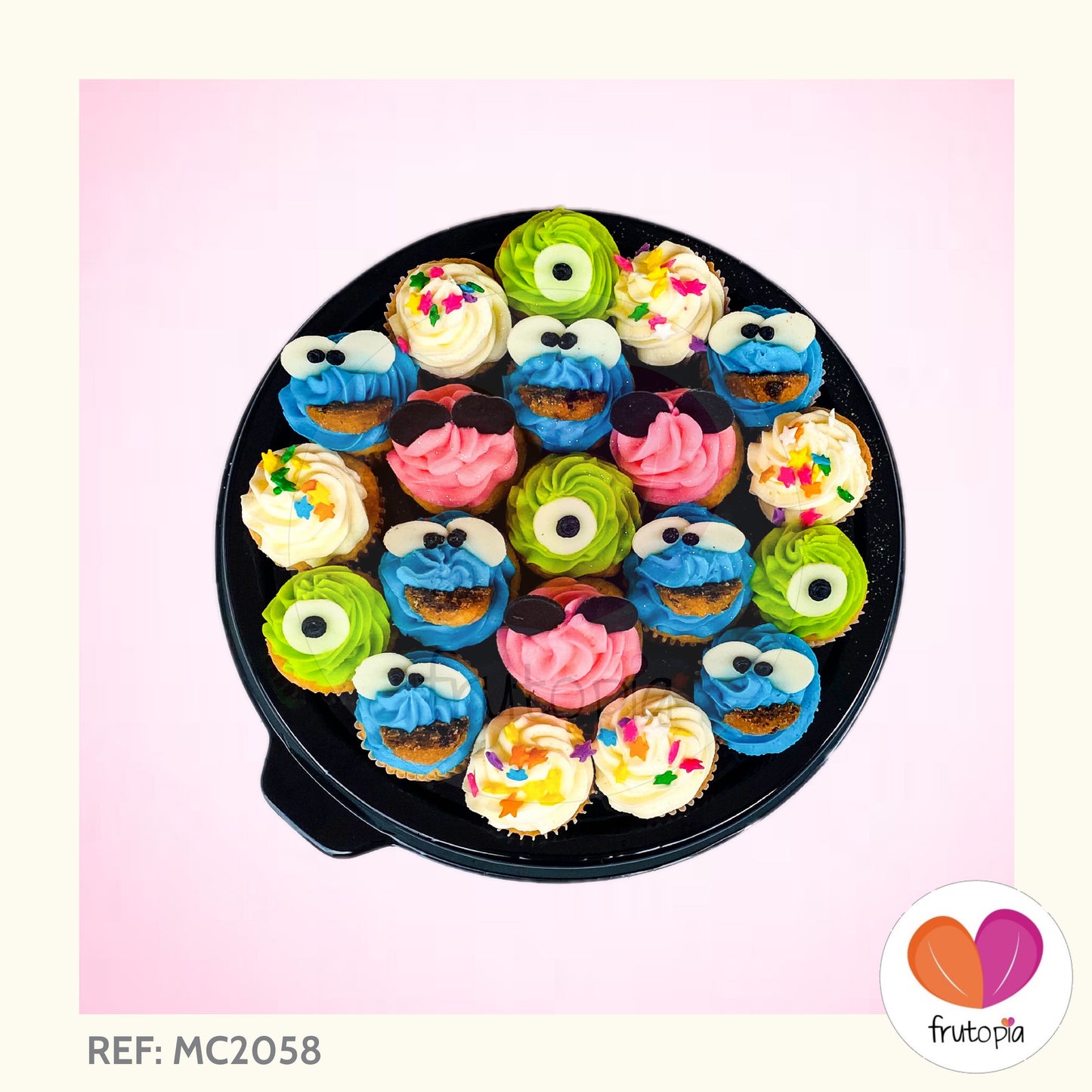 Minicupcakes Mike, Cookie Monster y Minnie Mouse REF: MC2058
