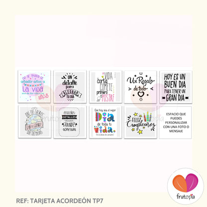 Tarjeta acordeón